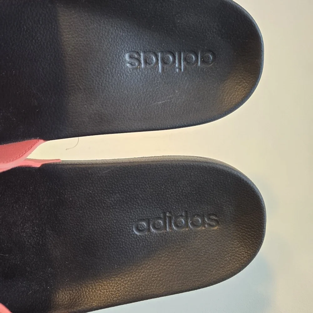 Adidas Womens Adilette Pool Shower Slides Pink Orange Size‎ 10 - Picture 2 of 7